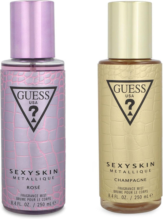Guess Set Guess Sexy Skin 2Pzs Rose 250Ml Body Mist Spray/ Champagne 250Ml Body Mist Spray - Mujer