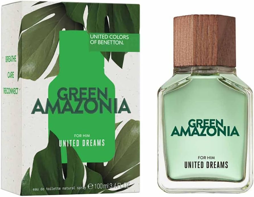 Benetton Green Amazonia Men 100Ml Edt Spray - Hombre
