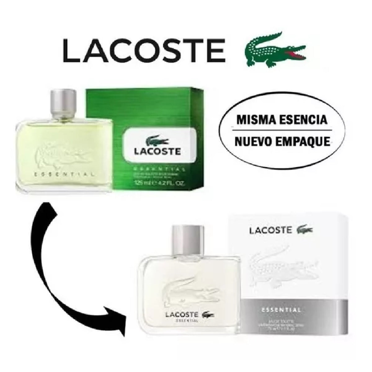 Lacoste Essential Lacoste 125 ml Edt Spray - Hombre