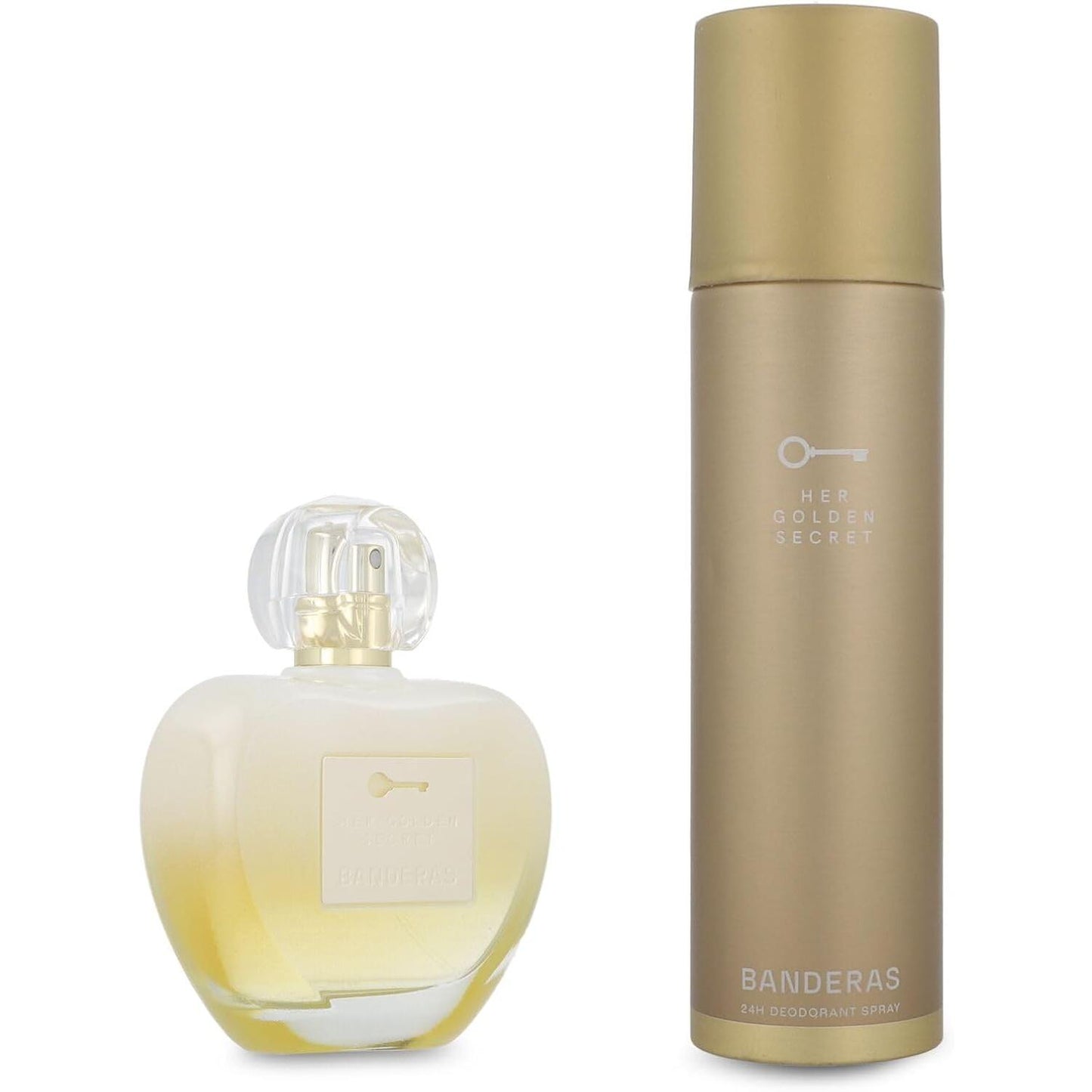 Set Banderas Her Golden Secret 2Pzs 80Ml Edt Spray/ Desodorante 150Ml Spray - Mujer