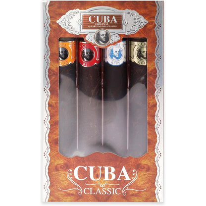 Set Cuba Classic Des Champs 4 Pz 35 ml c/u Spray - Hombre