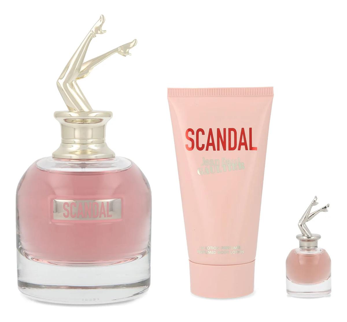 Jean Paul Gaultier Set Jean Paul Gaultier Scandal 3Pzs 80Ml Edp Spray/ Body Lotion 75Ml/ 6Ml Edp Para Mujer