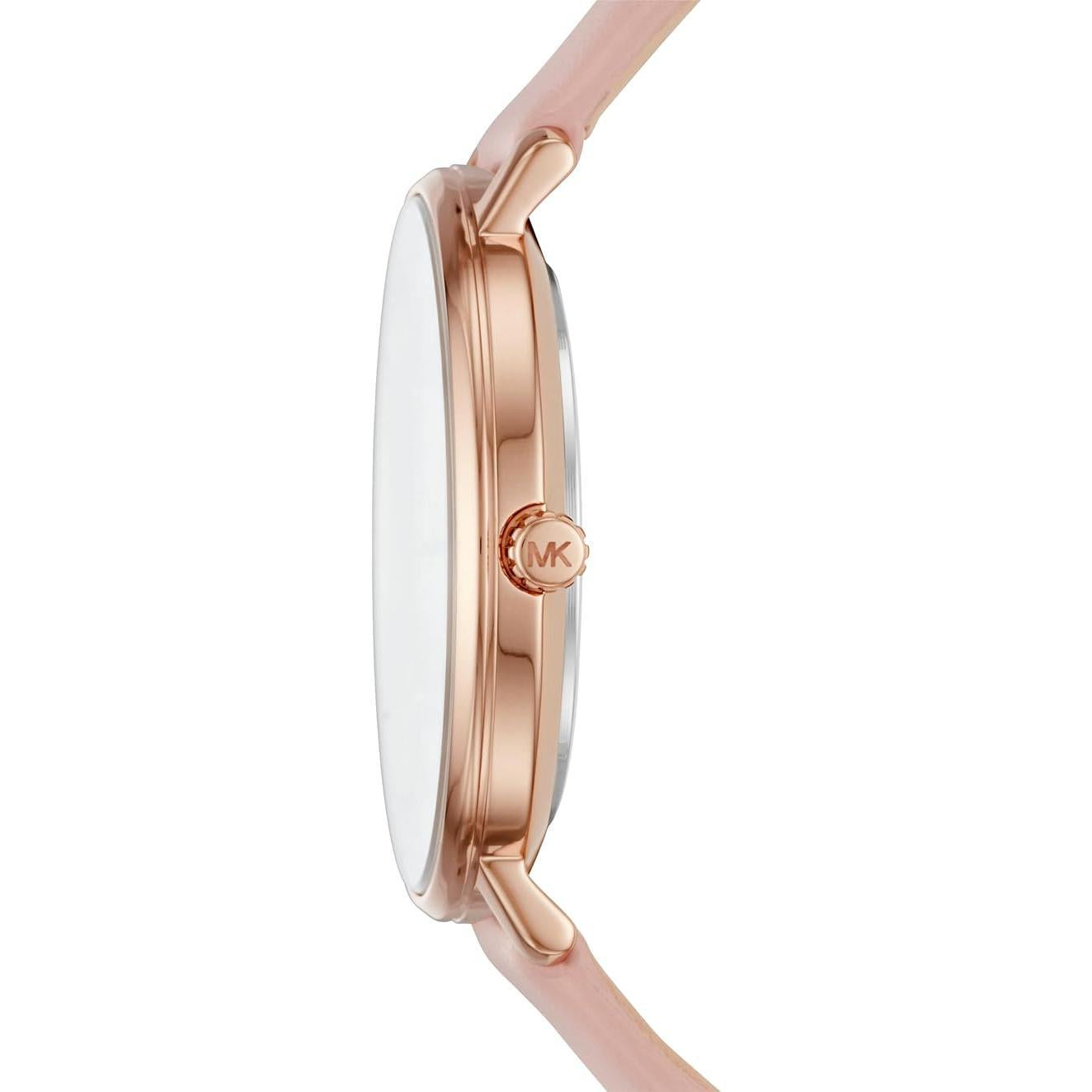 Michael Kors Reloj Mk2741 para Mujer con Correa de Cuero Rosa y Diseño Elegante