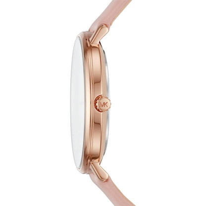 Michael Kors Reloj Mk2741 para Mujer con Correa de Cuero Rosa y Diseño Elegante