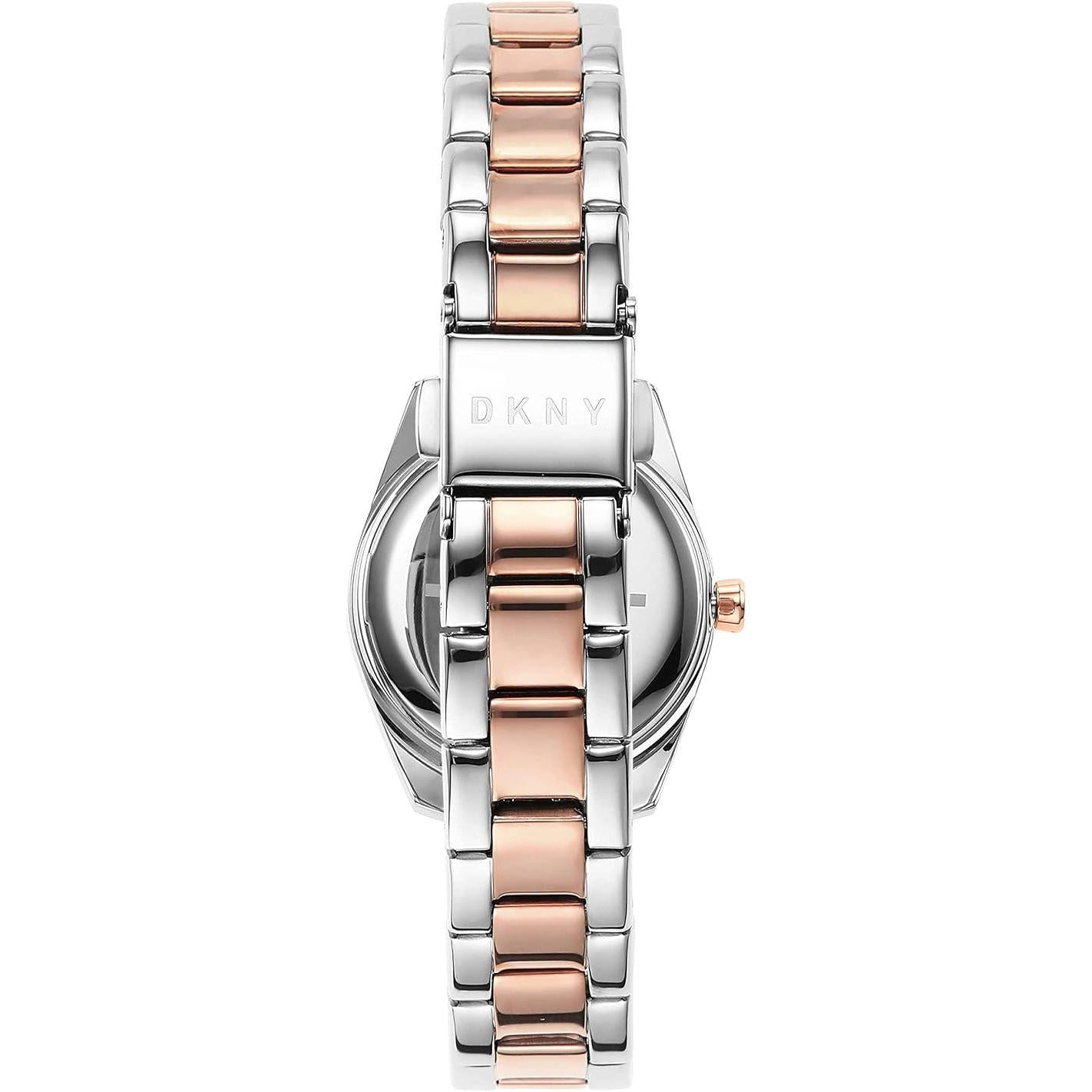 Donna Karan Reloj NY2923 para Mujer con Diseño Elegante y Pulsera de Acero Inoxidable y Oro Rosado
