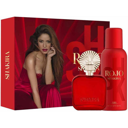 Shakira Set Rojo 2 pz - Mujer 80Ml Edp Spray y 150Ml Desodorante Spray para Mujer