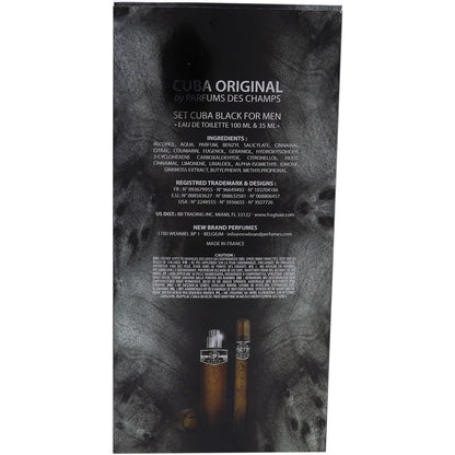Set Cuba Black Des Champs 2 Pz (perfume 100 ml + cigar 35 ml) - Hombre