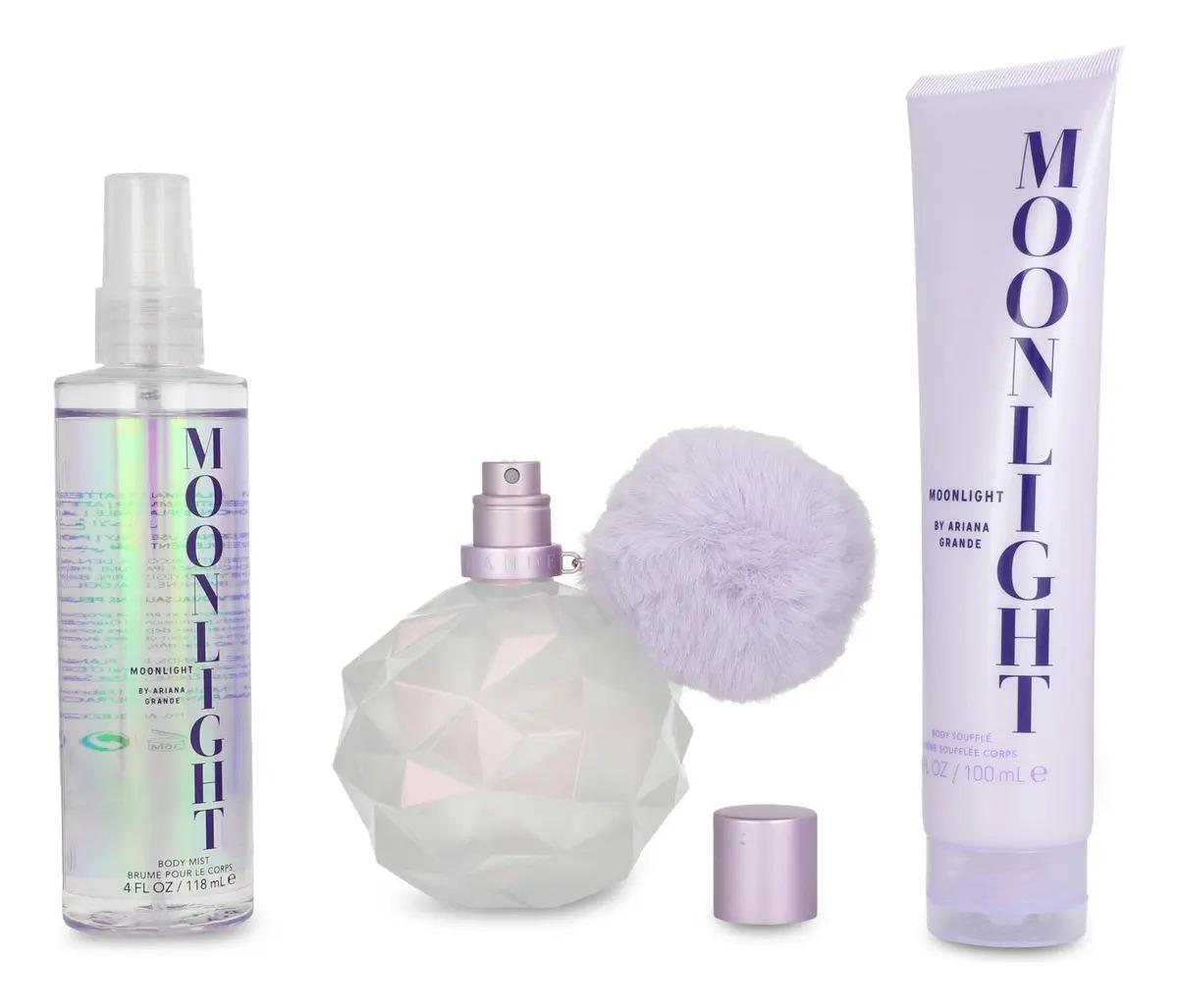 Set Ariana Grande Moonlight 3Pzs 100Ml Edp Spray/ Body Souffle 100Ml / Shower Gel 100Ml - Mujer