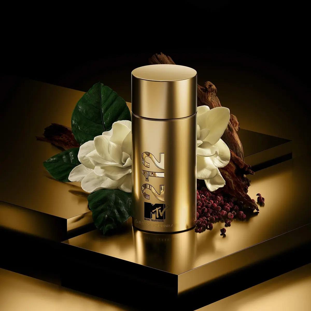 Carolina Herrera 212 Men Mtv 100Ml Edt Spray para Hombre Fragancia Masculina de Alta Calidad
