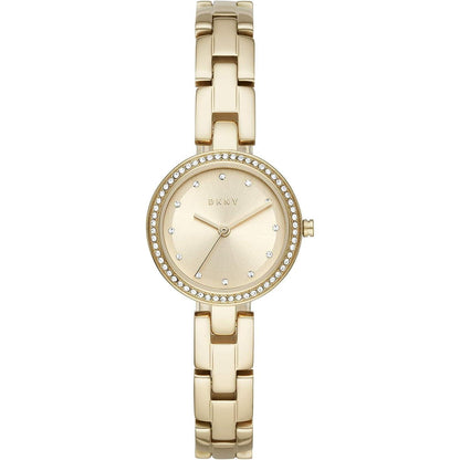 DKNY Reloj Ny2825 para Mujer con Diseño Elegante y Detalles Brillantes en el Borde del Dial
