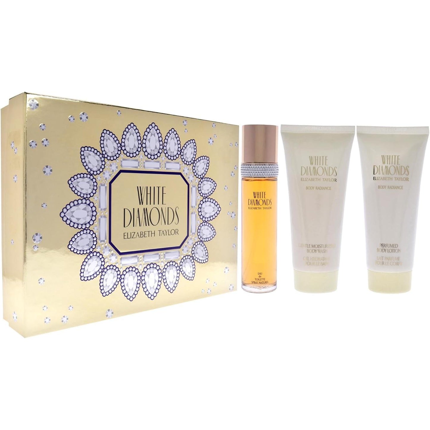 Set White Diamonds 3Pz 100Ml Edt Spray Body Wash 100Ml - Mujer