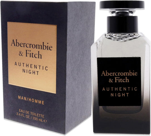 Authentic Night Man Abercrombie & Fitch 100 ml Edt Spray - Hombre