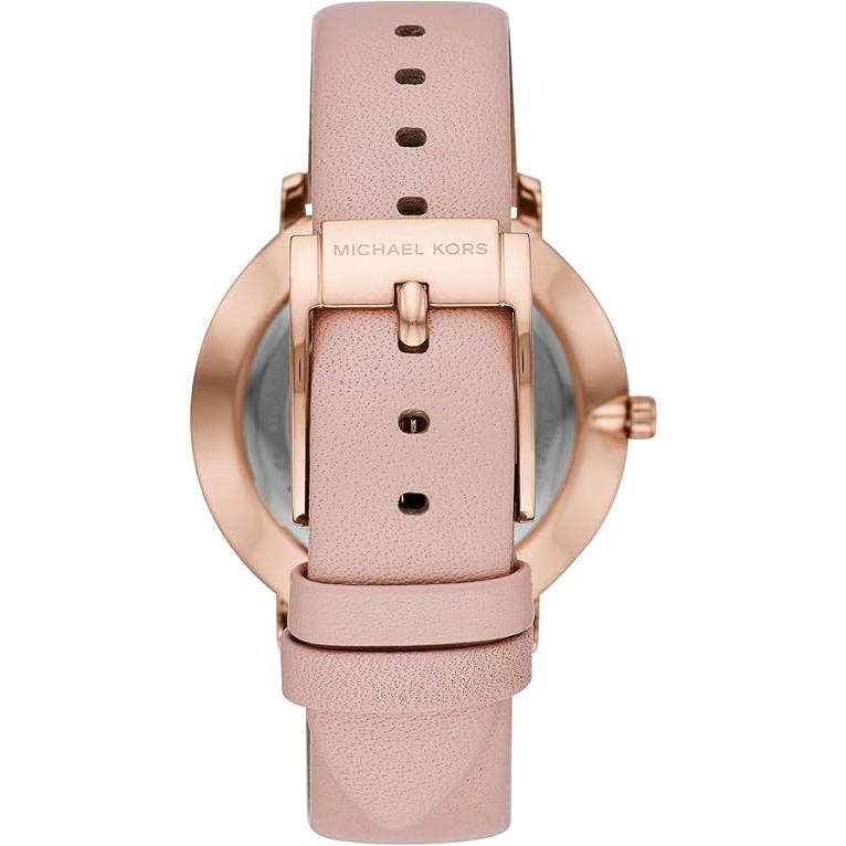 Michael Kors Reloj Mk2741 para Mujer con Correa de Cuero Rosa y Diseño Elegante
