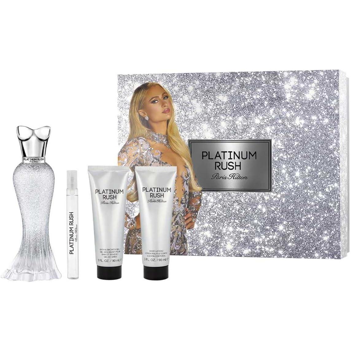 Set Platinum Rush Paris Hilton 4 Pz - Mujer