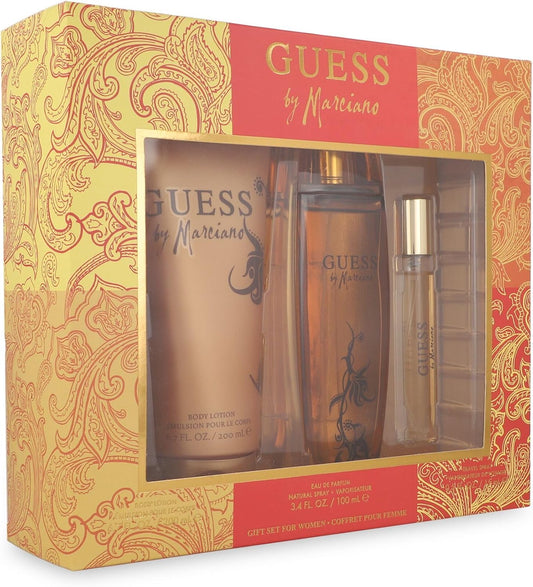 Set Guess By Marciano 3Pzs 100Ml Edp Spray/ Body Lotion 200Ml/ 15Ml Edp Spray - Mujer