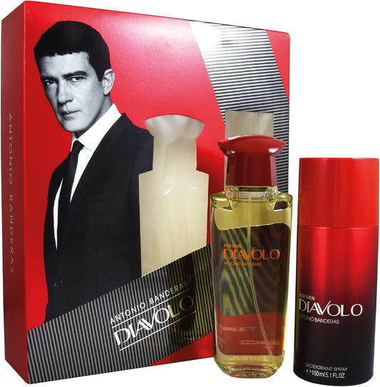 Banderas Set Diavolo 2Pz 100Ml Edt Spray/ Desodorante 150Ml - Hombre