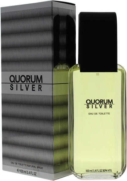 Quorum Silver Caballero Antonio Puig 100 ml Edt Spray - Hombre