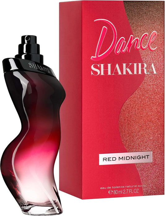Dance Red Midnight Dama Shakira 80 ml Edt Spray - Mujer