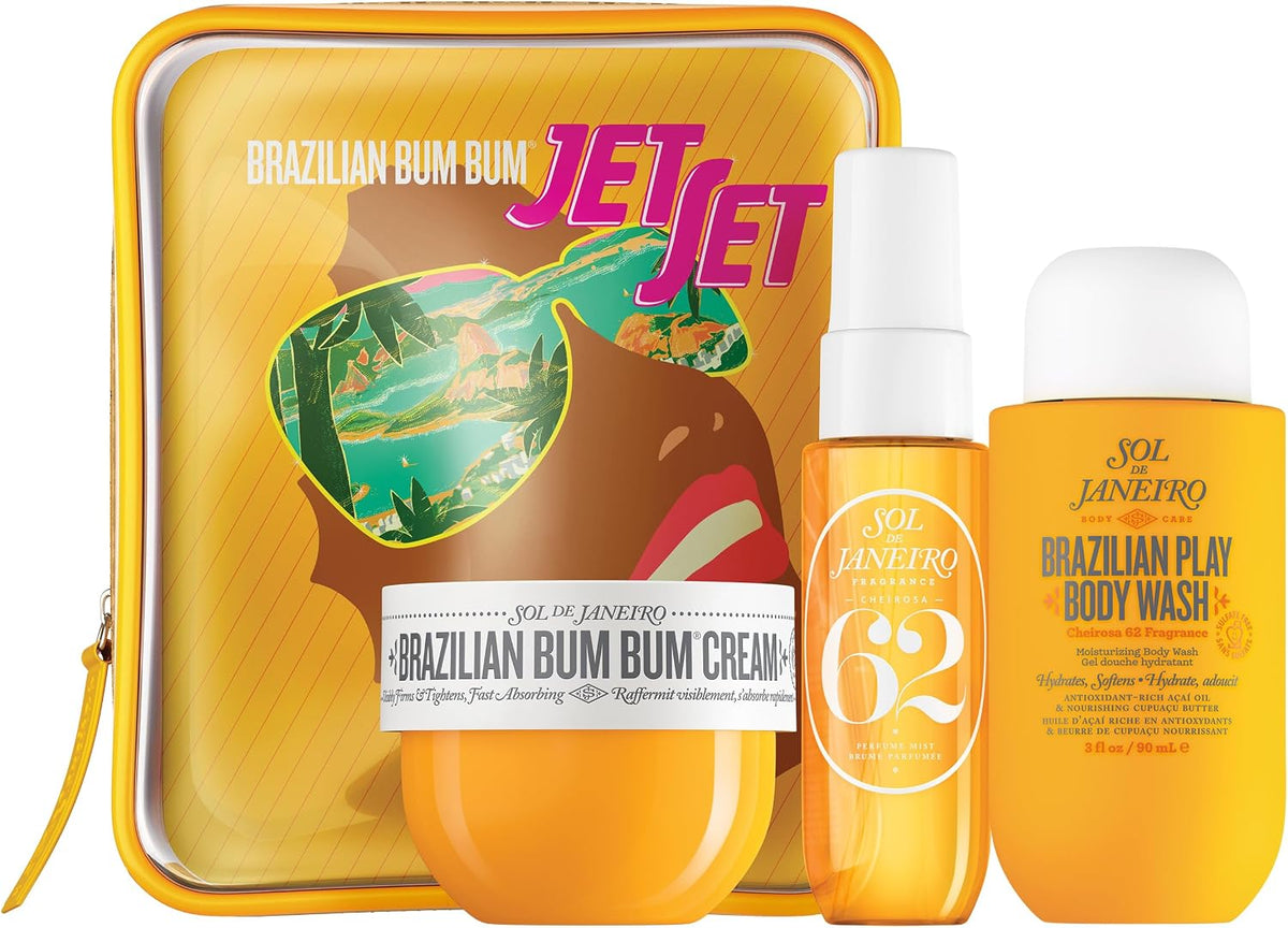 Set Sol De Janeiro Sumer Cheirosa 62 30Ml Body Mist Spray/ Bum Bum Cream 50Ml/ Play Body Wash 90Ml - Unisex