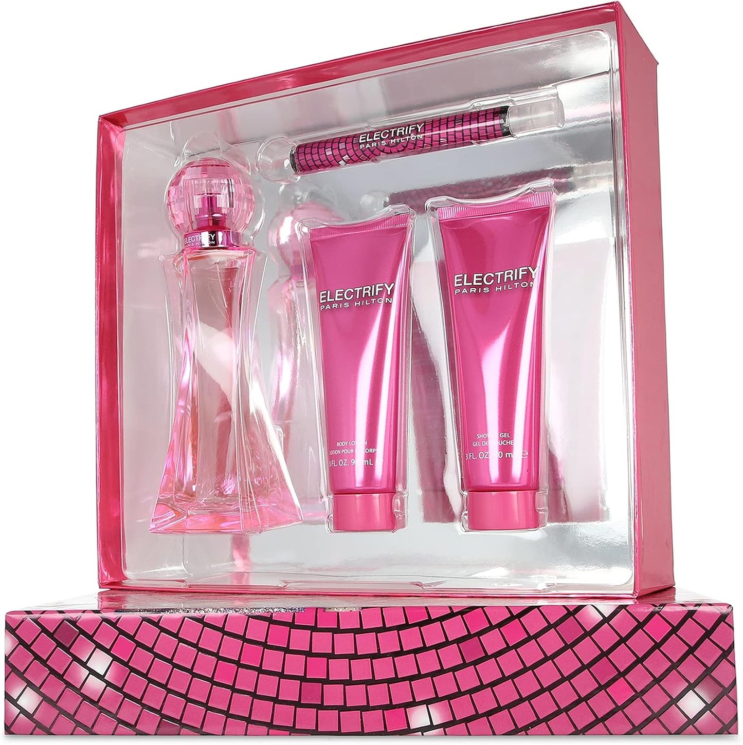 Set Paris Hilton Electrify 4Pz 100Ml Edp Spray - Mujer