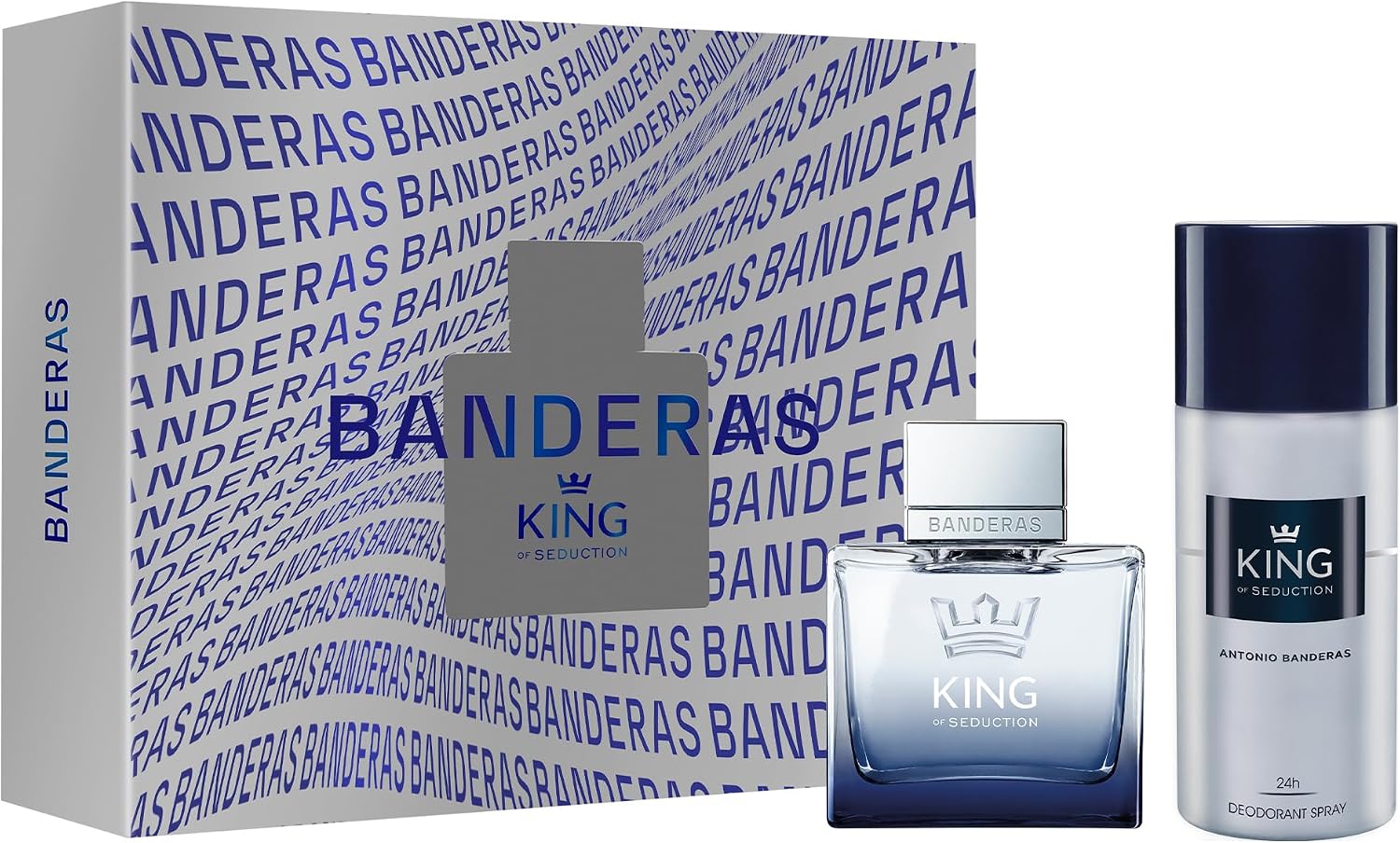 Set Banderas King Of Seduction 2Pzs 100Ml Edt Spray/ Desodorante 150Ml Spray Banderas - Hombre