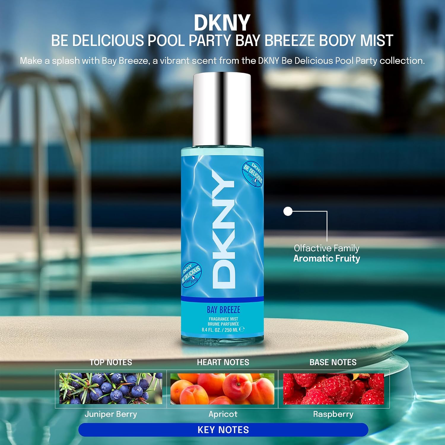 Dkny Be Delicious Bay Breeze 250Ml Body Mist Spray Donna Karan - Mujer