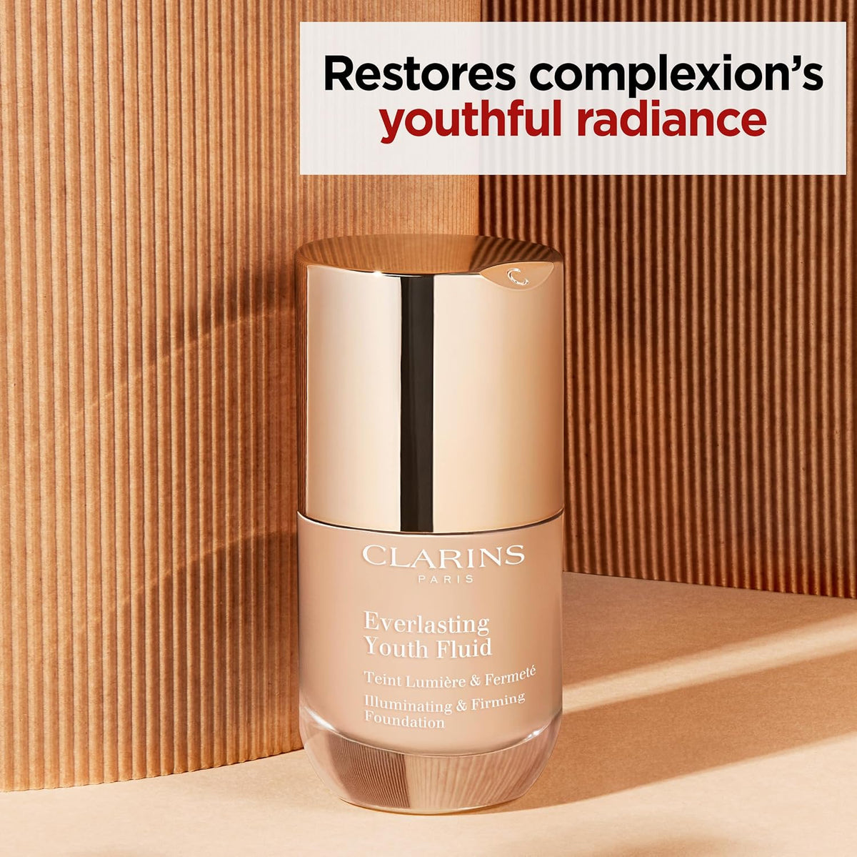 Clarins Base Liquida Everlasting Youth Fluid Illuminating & Firming Foundation Spf15 -110 Honey 30Ml - Mujer