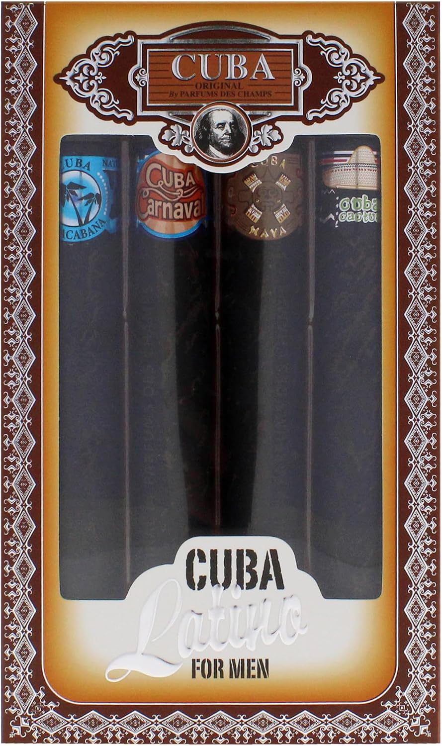 Set Cuba Latino Caballero Des Champs 4 Pz 35 ml c/u Spray - PriceOnLine