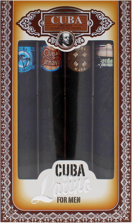 Set Cuba Latino Caballero Des Champs 4 Pz 35 ml c/u Spray - PriceOnLine