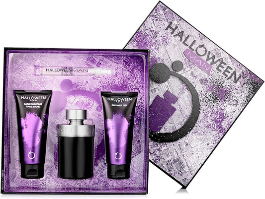Set Halloween Man 4Pzs 125Ml Edt Spray/ Face Care 100Ml/ Shower Gel 100Ml/ 10Ml Edt Spray - Hombre
