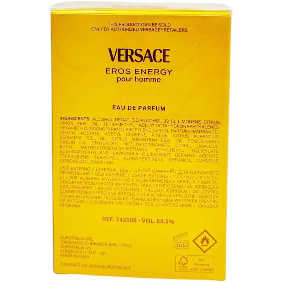 Versace Eros Energy 100Ml Edp Spray - Hombre