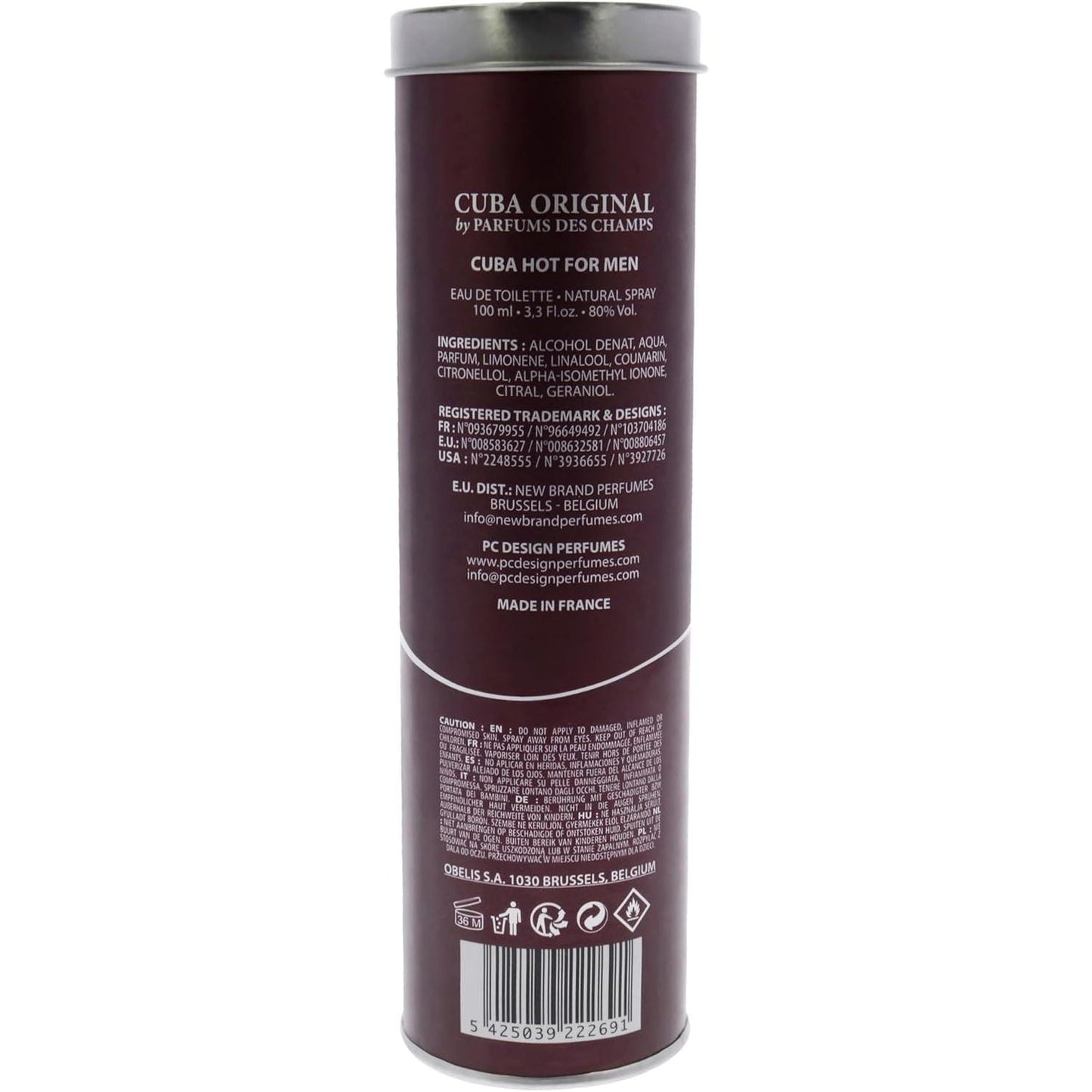 Cuba Hot Des Champs 100 ml Edt Spray - Hombre