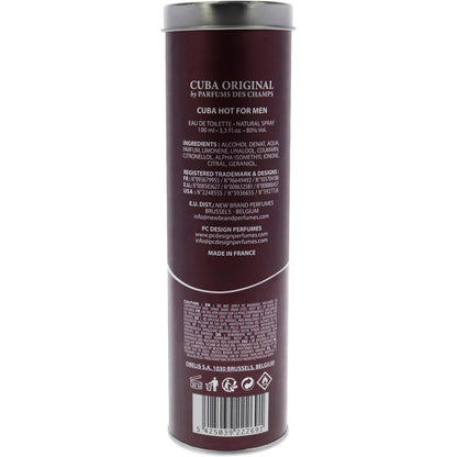 Cuba Hot Des Champs 100 ml Edt Spray - Hombre