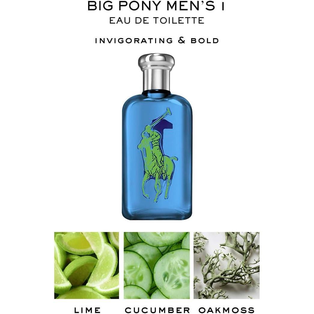 Ralph Lauren Big Pony Blue 1 100Ml Edt Spray - Hombre