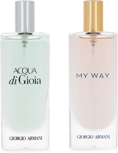 Set Giorgio Armani 2Pzs Aqua Di Giogia 15Ml Edp Spray / My Way 15Ml Edp Spray - Mujer