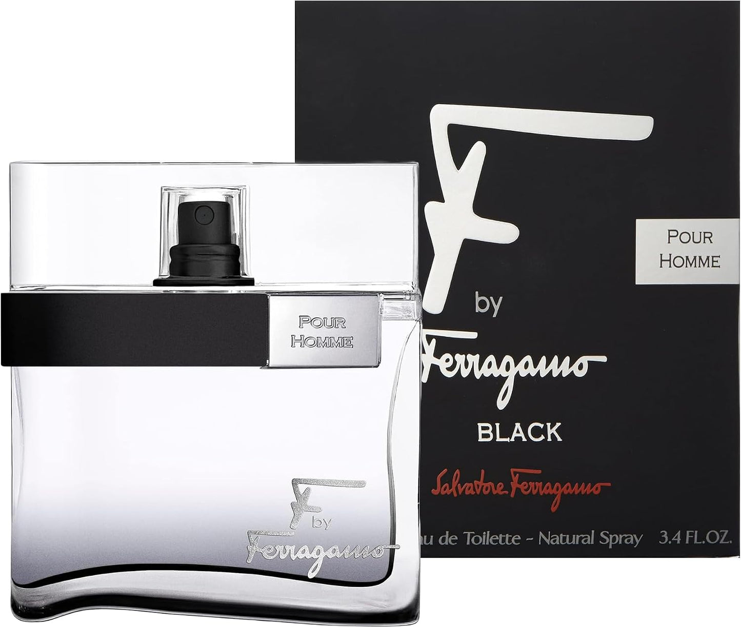 F By Ferragamo Black Caballero Salvatore Ferragamo 100 ml Edt Spray - Hombre