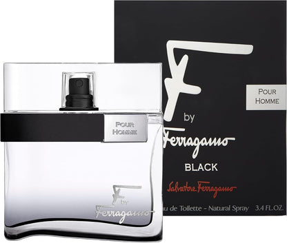 F By Ferragamo Black Caballero Salvatore Ferragamo 100 ml Edt Spray - Hombre