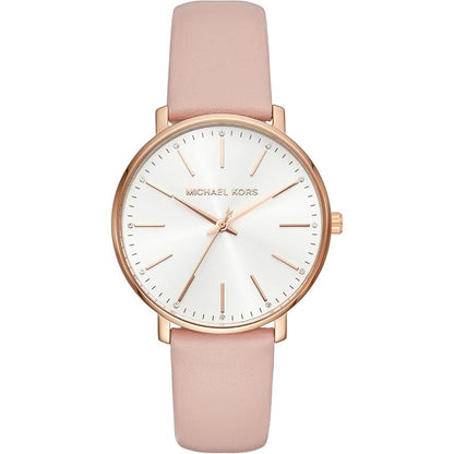 Michael Kors Reloj Mk2741 para Mujer con Correa de Cuero Rosa y Diseño Elegante
