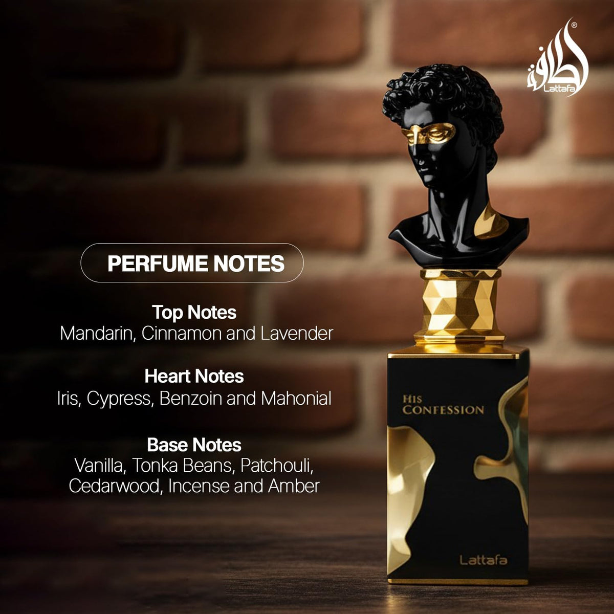 His Confession Lattafa 100ml Edp Spray - Hombre