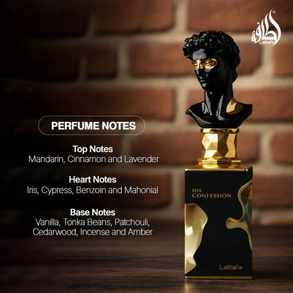 His Confession Lattafa 100ml Edp Spray - Hombre