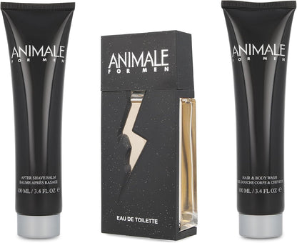 Set Animale Men 3Pzs 100Ml Edt Spray/ Body Wash 100Ml/ After Shave 100Ml - Hombre