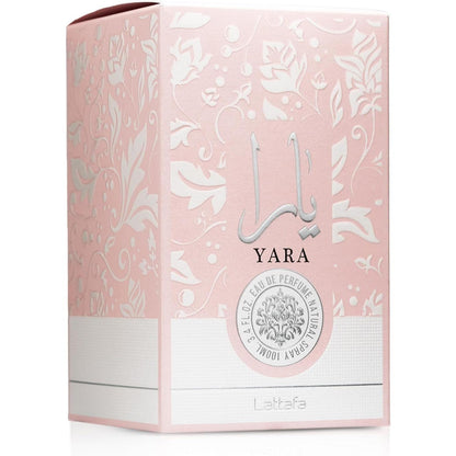 Lattafa Yara 100 ml Edp Spray para Mujer - Fragancia Ámbar Vainilla con Notas de Orquídea y Heliotropo