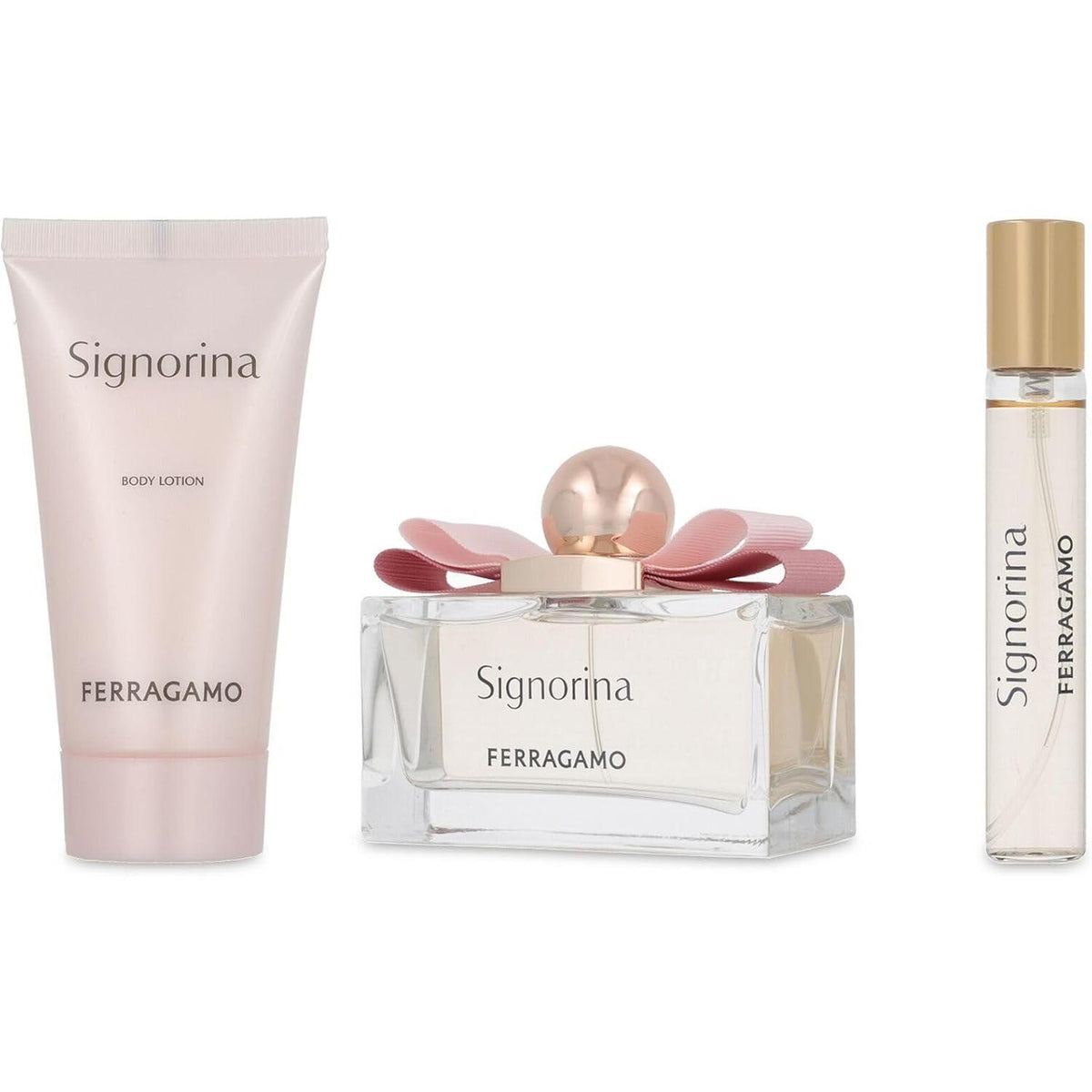 Ferragamo Ferragamo Set Ferragamo Signorina 3Pzs 100Ml Edp Spray/ Body Lotion 50Ml/ 15Ml Edp Spray - Mujer