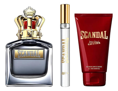 Set Jean Paul Gaultier Scandal 3Pzs 100Ml Edt Spray/ Shower Gel 75Ml/ 10Ml Edt Spray Para Hombre