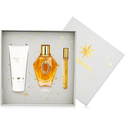 Set Million Gold 3Pzs 90Ml Edp Spray/ Body Lotion 100Ml/ 10Ml Edp Spray - Mujer