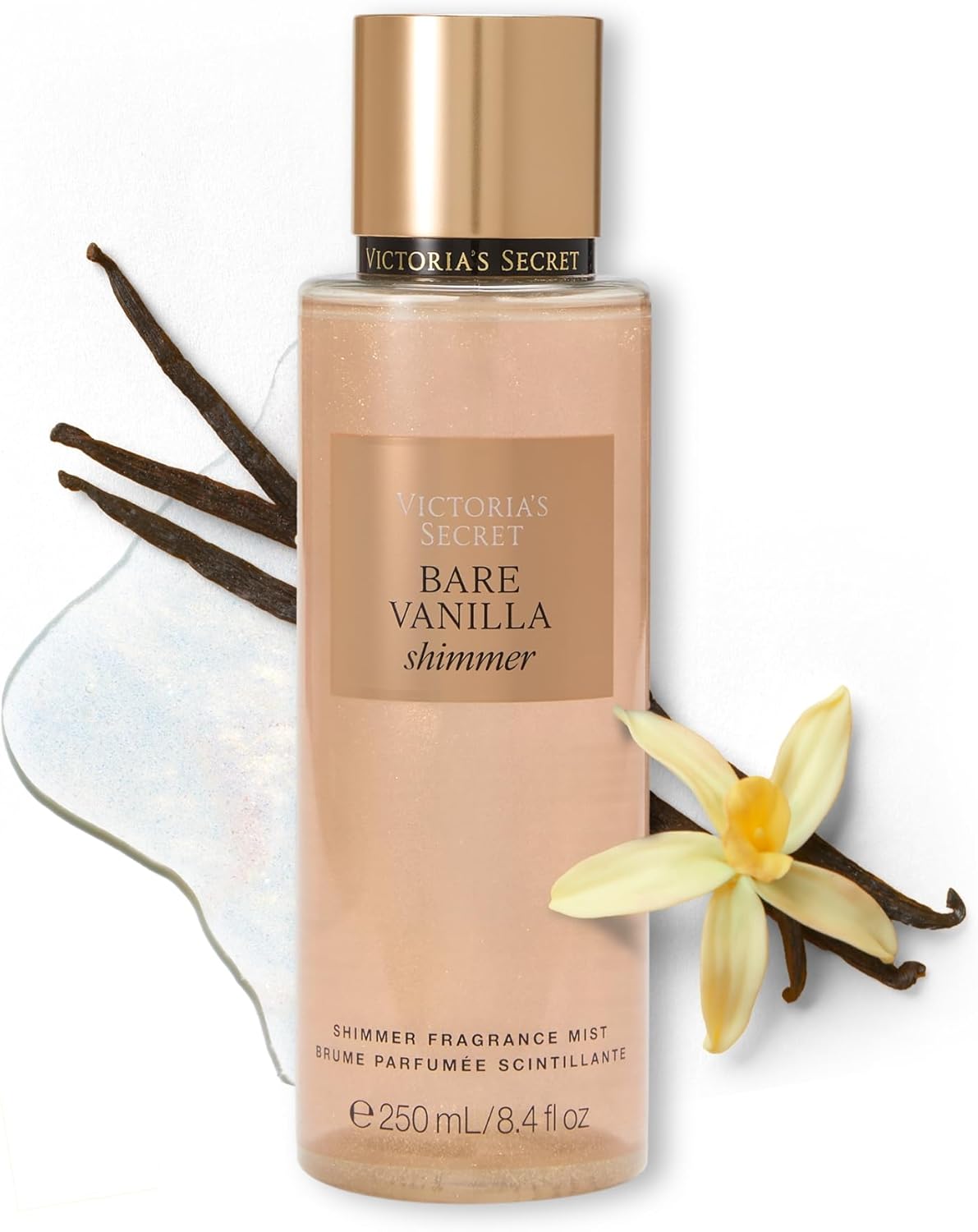 Bare Vanilla Shimmer (Brillos) Fragance Mist Victoria Secret 250 ml Spray - Mujer