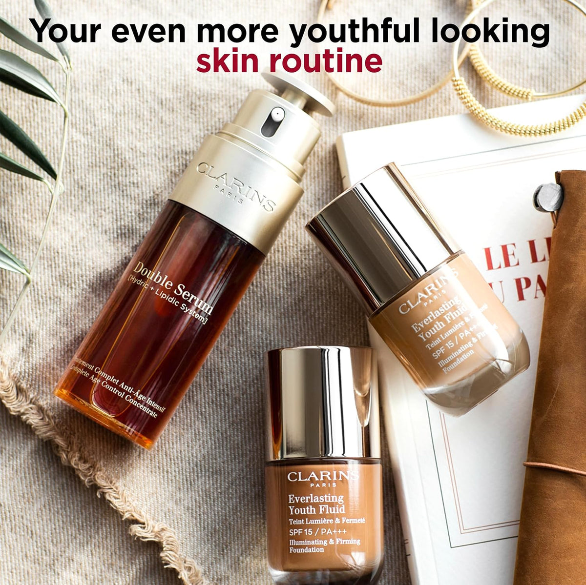 Clarins Base Liquida Everlasting Youth Fluid Illuminating & Firming Foundation Spf15 -110 Honey 30Ml - Mujer