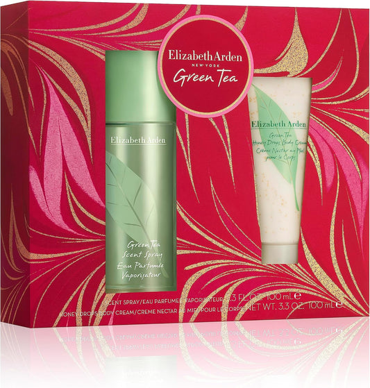 Set Elizabeth Arden Green Tea 2Pzs 100Ml Edp Spray/ Body Cream 100Ml - Mujer