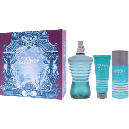 Set Jean Paul Gaultier Le Male 3Pzs 125Ml Edt Spray/ Shower Gel 75Ml/ Desodorante 150Ml Spray Para Hombre