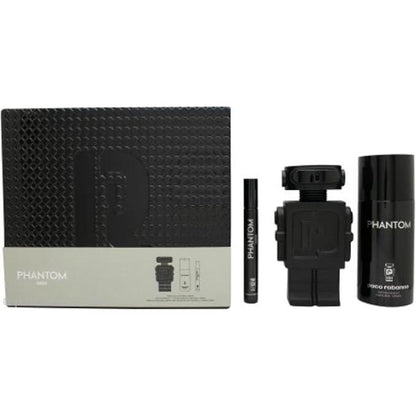 Set Phantom Parfum 3Pzs 100Ml Edp Spray/ Desodorante 150Ml Spray/ 10Ml Edp Spray - Hombre